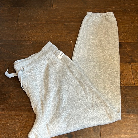 Calvin Klein Pants - Calvin Klein Womens Sweatpants Plus sz 2X  Logo Gray Nwt Drawstring